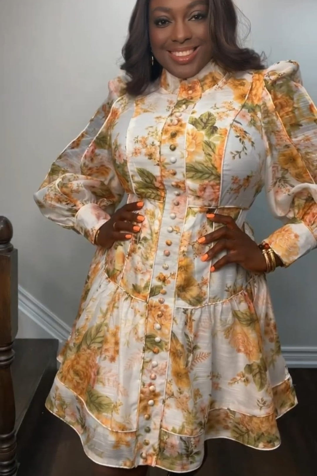 Bloom Floral Corset Mini Dress