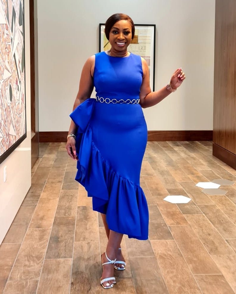 Not Basic Side Ruffle Dress