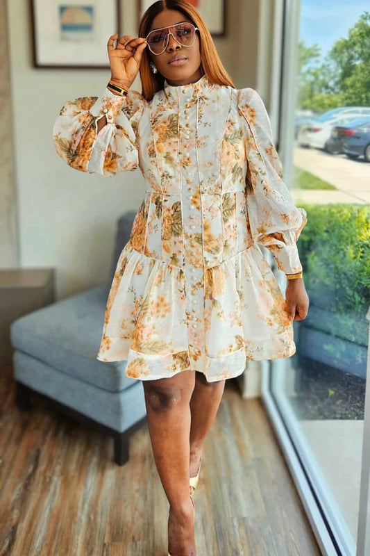 Bloom Floral Corset Mini Dress