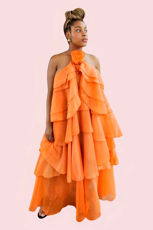 Bali Halter Neck Maxi Dress